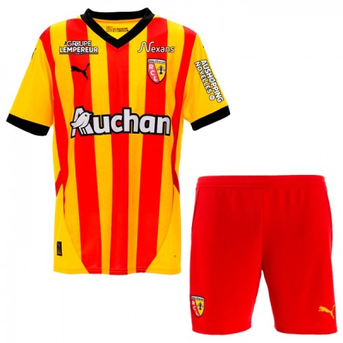 Dětský Fotbalový Dres RC LENS Domácí Dresy 2024-25 Dětský Fotbalový Dres RC LENS Domácí Dresy 2024-25